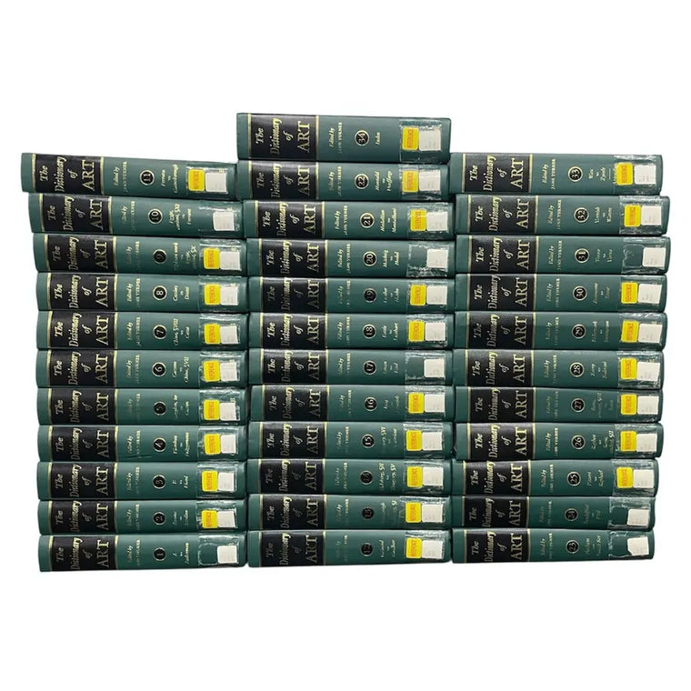 The Dictionary of Art Complete 34 Volume Set by Jane Turner Hardcover 1998 Lot - the-dictionary-of-art-complete-34-volume-set-by-jane-turner-hardcover-1998-lot