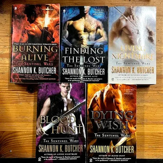 The Sentinel Wars Series Lot of 5 Paperback Books by Shannon K. Butcher - the-sentinel-wars-series-lot-of-5-paperback-books-by-shannon-k-butcher